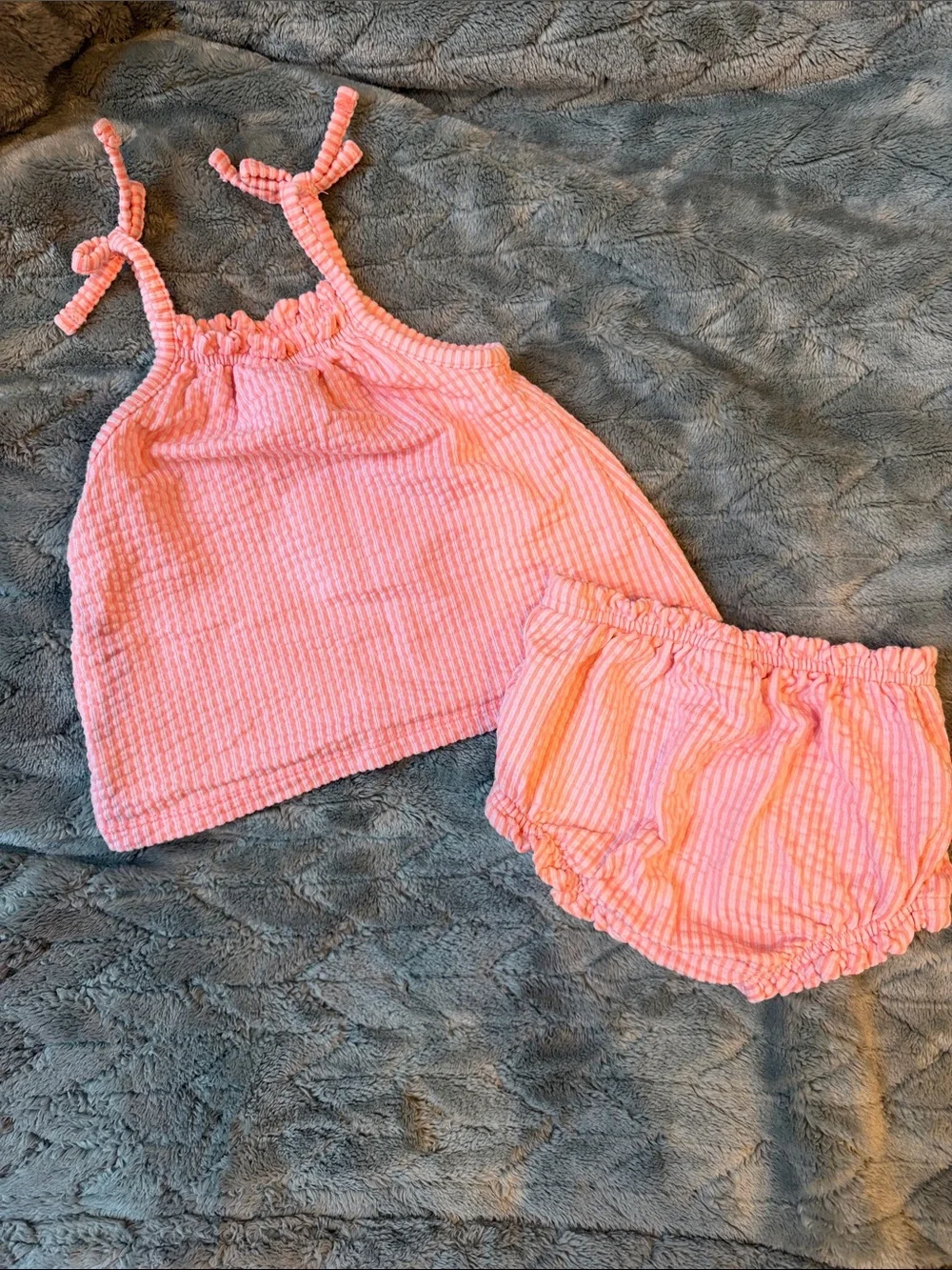 Cat & Jack Pink Knit Tank Top and Bloomers Set